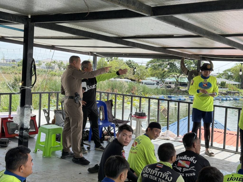 พ.ต.อ.โชคชัย คณะเจริญ เข้าร่วมตรวจจุดเกิดเหตุ และ ร่วมประชุม ติดตามความคืบหน้าคดี ฆ่ายัดถังโบกปูน นายอุเทนหรือเจี่ย ปุญญาเจริญนนท์